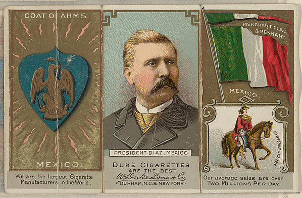 :President Diaz of Mexico from the Rulers Flags and Coats of-16x12"(A3) Poster