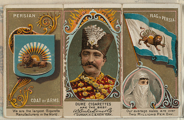 :Shah of Persia from the Rulers Flags and Coats of Arms seri-16x12"(A3) Poster