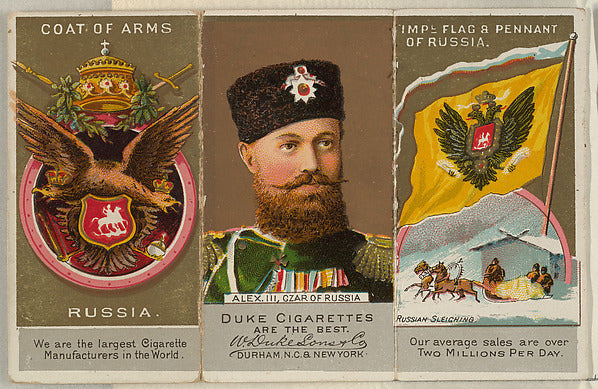 :Alexander III Czar of Russia from the Rulers Flags and Coat-16x12