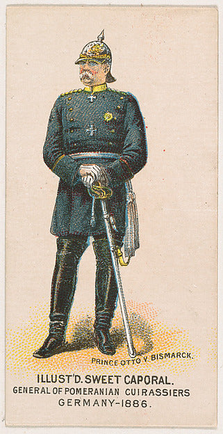 :General Pomeranian Cuirassiers Germany 1886 from the Milita-16x12"(A3) Poster