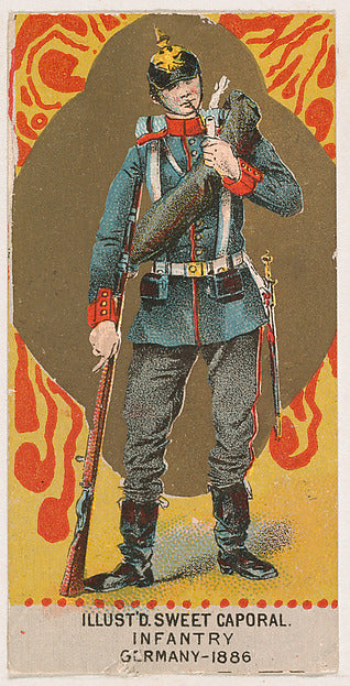 :Infantry Germany 1886 from the Military Series issued by Ki-16x12"(A3) Poster