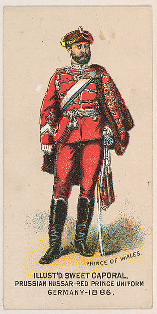 :Prussian Hussar Red Prince Uniform Germany 1886 from the Mi-16x12"(A3) Poster