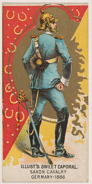 :Saxon Cavalry Germany 1886 from the Military Series issued -16x12"(A3) Poster