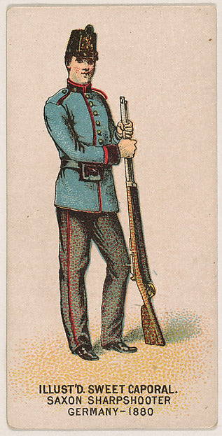:Saxon Sharpshooter Germany 1880 from the Military Series is-16x12"(A3) Poster