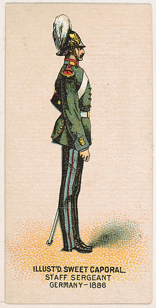 :Staff Sergeant Germany 1886 from the Military Series issued-16x12"(A3) Poster