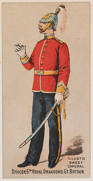 :Officer 6th Royal Dragoons Great Britain from the Military -16x12"(A3) Poster