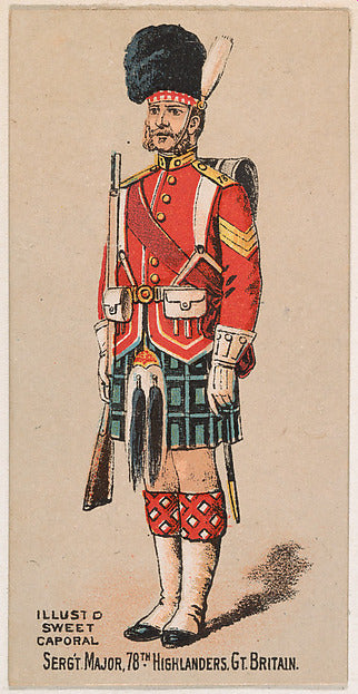 :Sergeant Major 78th Highlanders Great Britain from the Mili-16x12"(A3) Poster