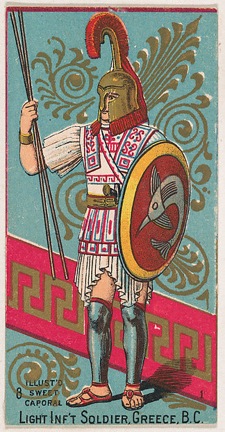 :Light Infantry Soldier Greece B.C. from the Military Series-16x12"(A3) Poster