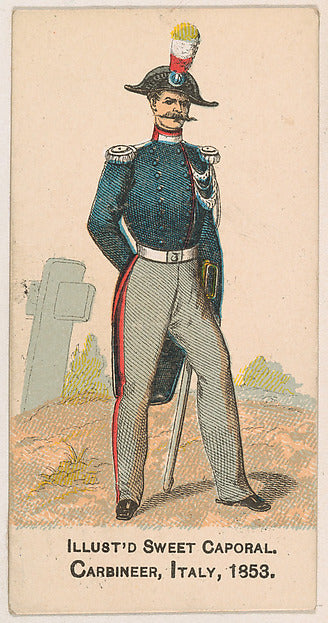 :Carbineer Italy 1853 from the Military Series issued by Kin-16x12"(A3) Poster