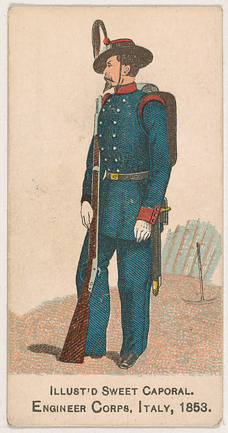 :Engineer Corps Italy 1853 from the Military Series issued b-16x12"(A3) Poster