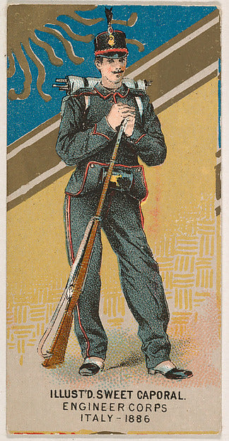 :Engineer Corps Italy 1886 from the Military Series issued b-16x12"(A3) Poster