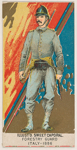 :Forestry Guard Italy 1886 from the Military Series issued b-16x12"(A3) Poster
