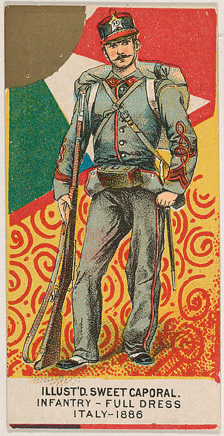:Full Dress Infantry Italy 1886 from the Military Series iss-16x12"(A3) Poster