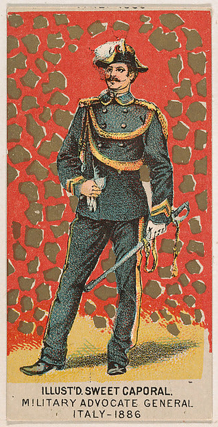 :Military Advocate General Italy 1886 from the Military Seri-16x12"(A3) Poster