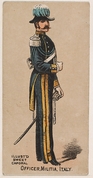 :Officer Militia Italy from the Military Series issued by Ki-16x12"(A3) Poster