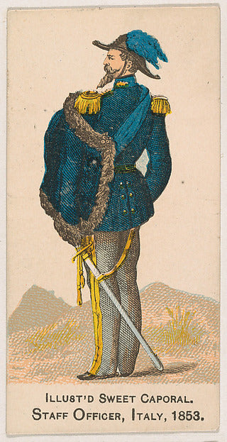 :Staff Officer Italy 1853 from the Military Series issued by-16x12"(A3) Poster