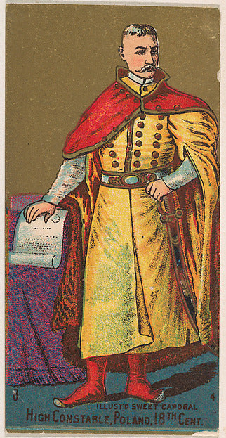 :High Constable Poland 18th Century from the Military Series-16x12"(A3) Poster