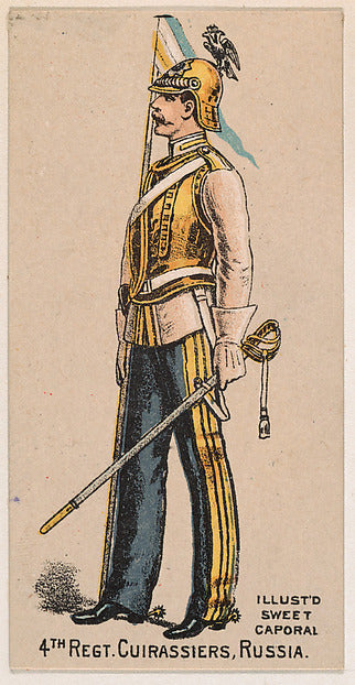 :4th Regiment Cuirassiers Russia from the Military Series is-16x12"(A3) Poster