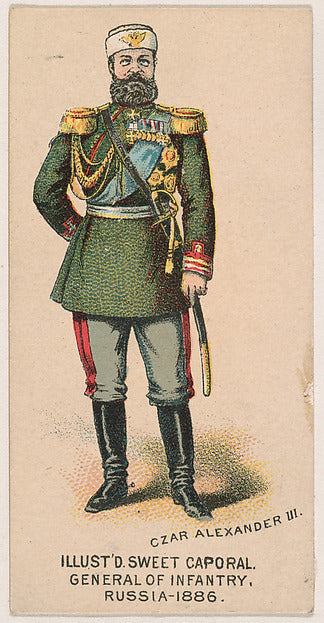 :General of Infantry Russia 1886 from the Military Series is-16x12"(A3) Poster
