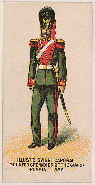 :Mounted Grenadier of the Guard Russia 1886 from the Militar-16x12"(A3) Poster