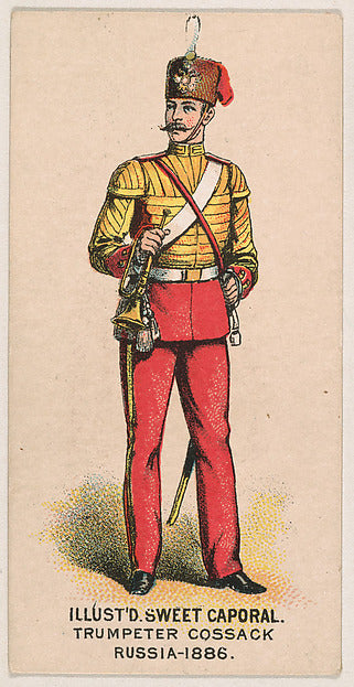 :Trumpeter Cossack Russia 1886 from the Military Series issu-16x12"(A3) Poster