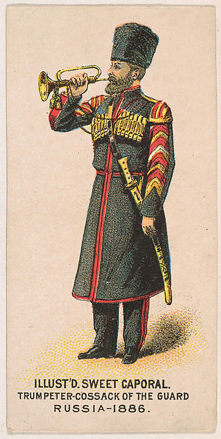 :Trumpeter Cossack of the Guard Russia 1886 from the Militar-16x12"(A3) Poster