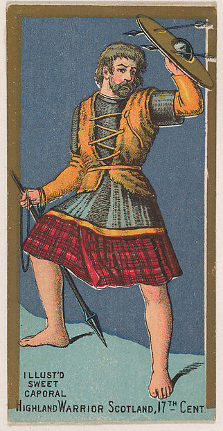 :Highland Warrior Scotland 17th Century from the Military Se-16x12"(A3) Poster