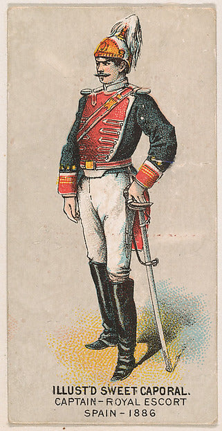 :Captain Royal Escort Spain 1886 from the Military Series is-16x12"(A3) Poster