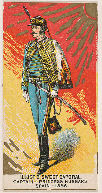 :Captain Princess Hussars Spain 1886 from the Military Serie-16x12"(A3) Poster