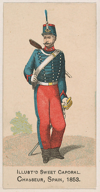 :Chasseur Spain 1853 from the Military Series issued by Kinn-16x12"(A3) Poster