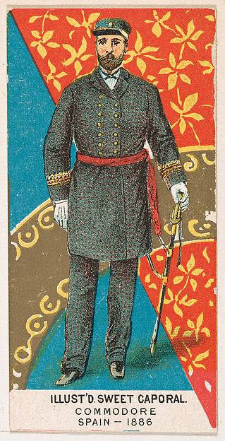 :Commodore Spain 1886 from the Military Series issued by Kin-16x12"(A3) Poster
