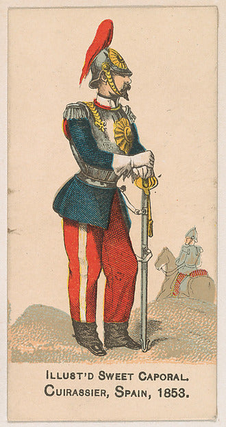 :Cuirassier Spain 1853 from the Military Series issued by Ki-16x12"(A3) Poster