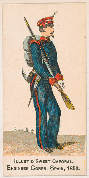 :Engineer Corps Spain 1853 from the Military Series issued b-16x12"(A3) Poster