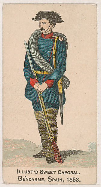 :Gendarme Spain 1853 from the Military Series issued by Kinn-16x12"(A3) Poster