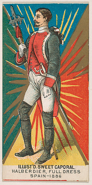 :Full Dress Halberdier Spain 1886 from the Military Series i-16x12"(A3) Poster