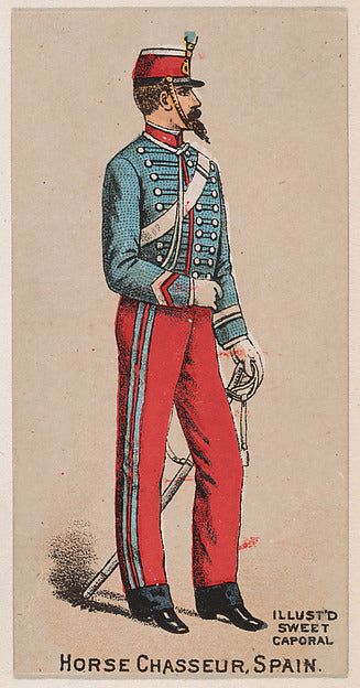 :Horse Chasseur Spain from the Military Series issued by Kin-16x12"(A3) Poster