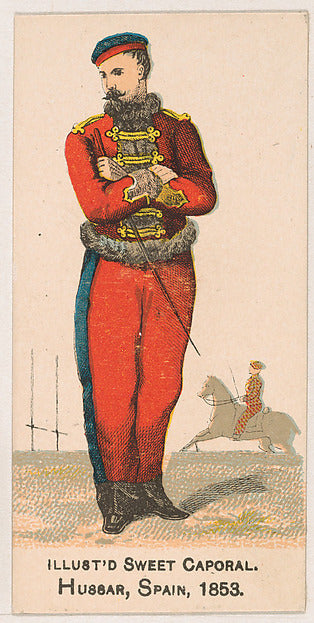:Hussar Spain 1853 from the Military Series issued by Kinney-16x12"(A3) Poster