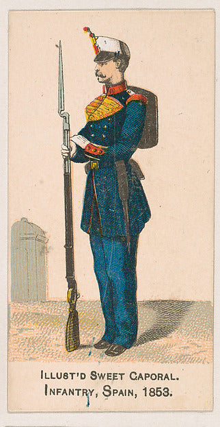 :Infantry Spain 1853 from the Military Series issued by Kinn-16x12"(A3) Poster