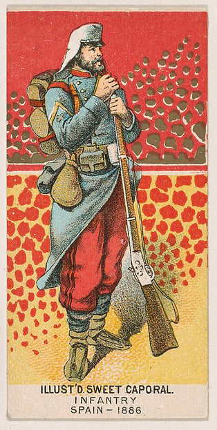 :Infantry Spain 1886 from the Military Series issued by Kinn-16x12"(A3) Poster