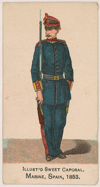 :Marine Spain 1853 from the Military Series issued by Kinney-16x12"(A3) Poster
