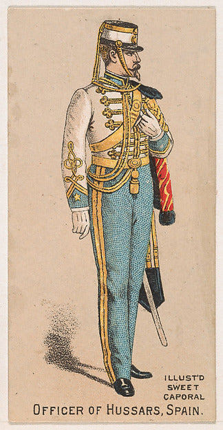 :Officer of Hussars Spain from the Military Series issued by-16x12"(A3) Poster