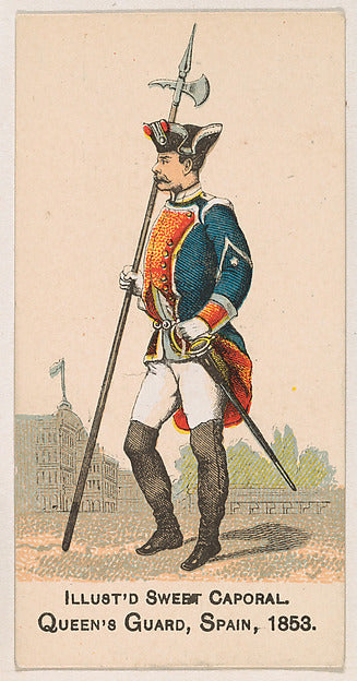 :Queen's Guard Spain 1853 from the Military Series issued by-16x12"(A3) Poster