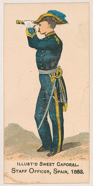 :Staff Officer Spain 1853 from the Military Series issued by-16x12"(A3) Poster