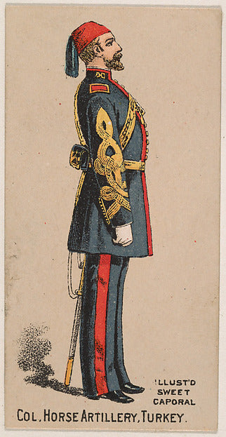 :Colonel Horse Artillery Turkey from the Military Series iss-16x12"(A3) Poster