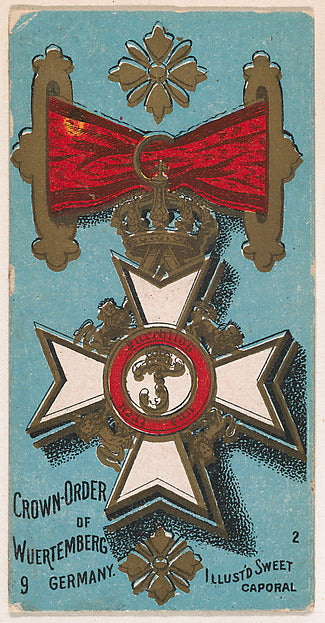 :Crown Order of Wuertemberg Germany from the Military Series-16x12"(A3) Poster
