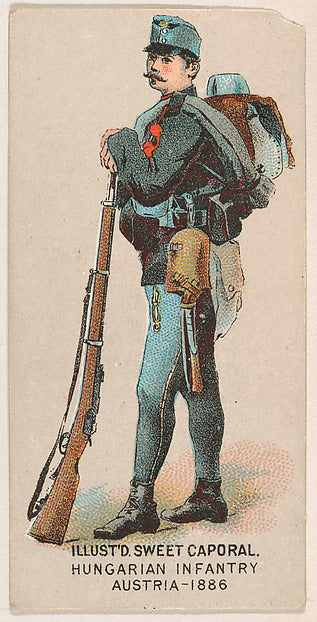 :Hungarian Infantry Austria 1886 from the Military Series is-16x12"(A3) Poster