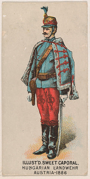 :Hungarian Landwehr Austria 1886 from the Military Series is-16x12"(A3) Poster