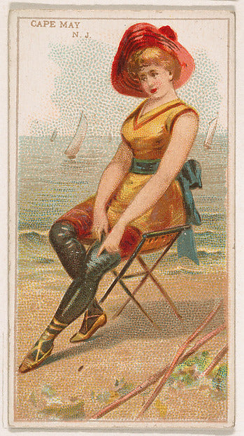 :Cape May New Jersey from the Surf Beauties series  issued b-16x12"(A3) Poster