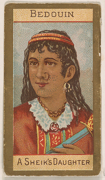:Bedouin A Sheik's Daughter from Types of Nationalities issu-16x12"(A3) Poster