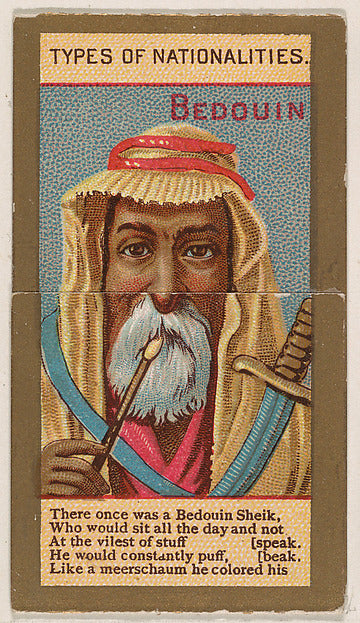 :Bedouin from Types of Nationalities issued by Kinney Bros. -16x12"(A3) Poster